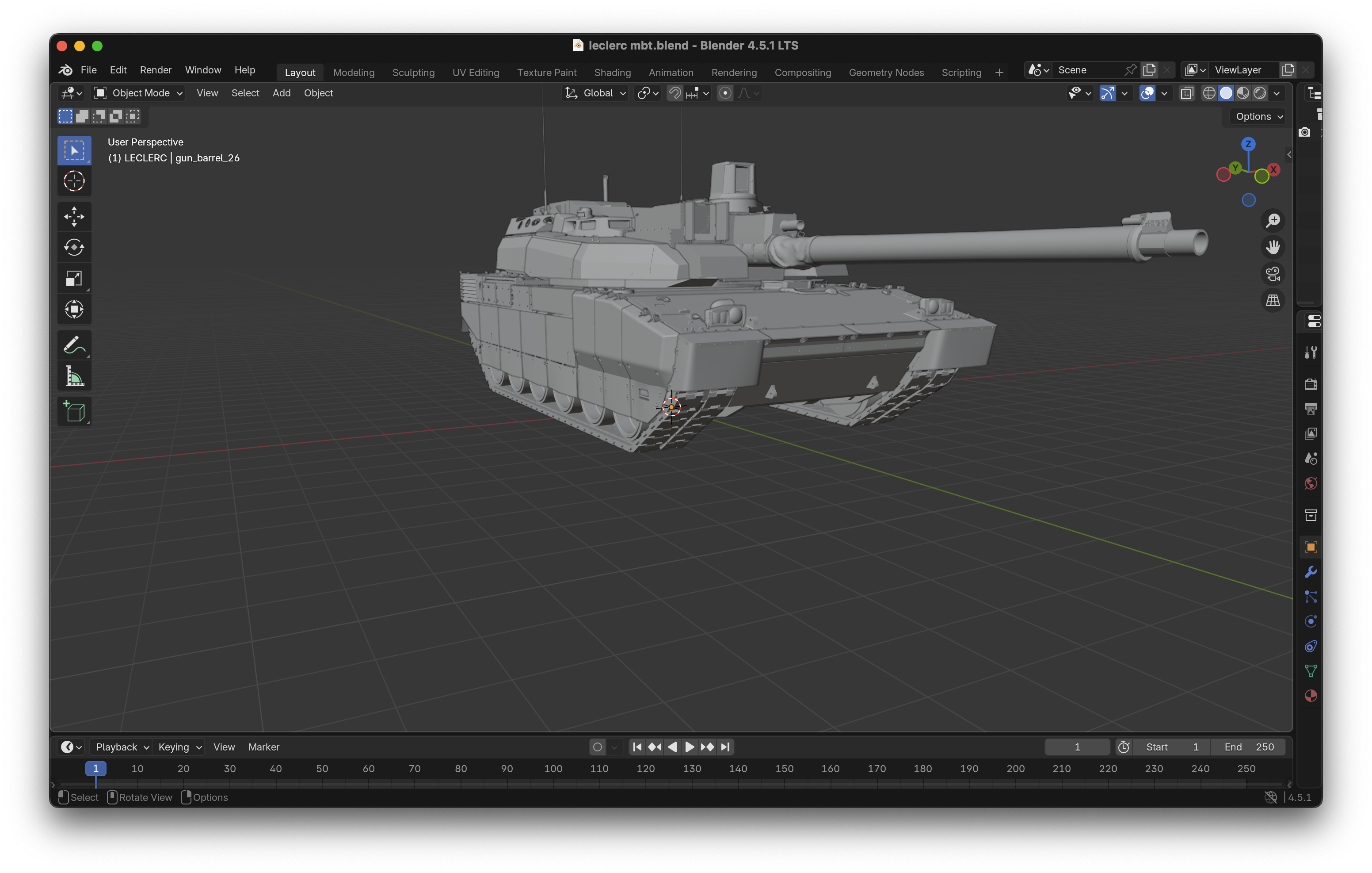 A 3D model I edited in Blender